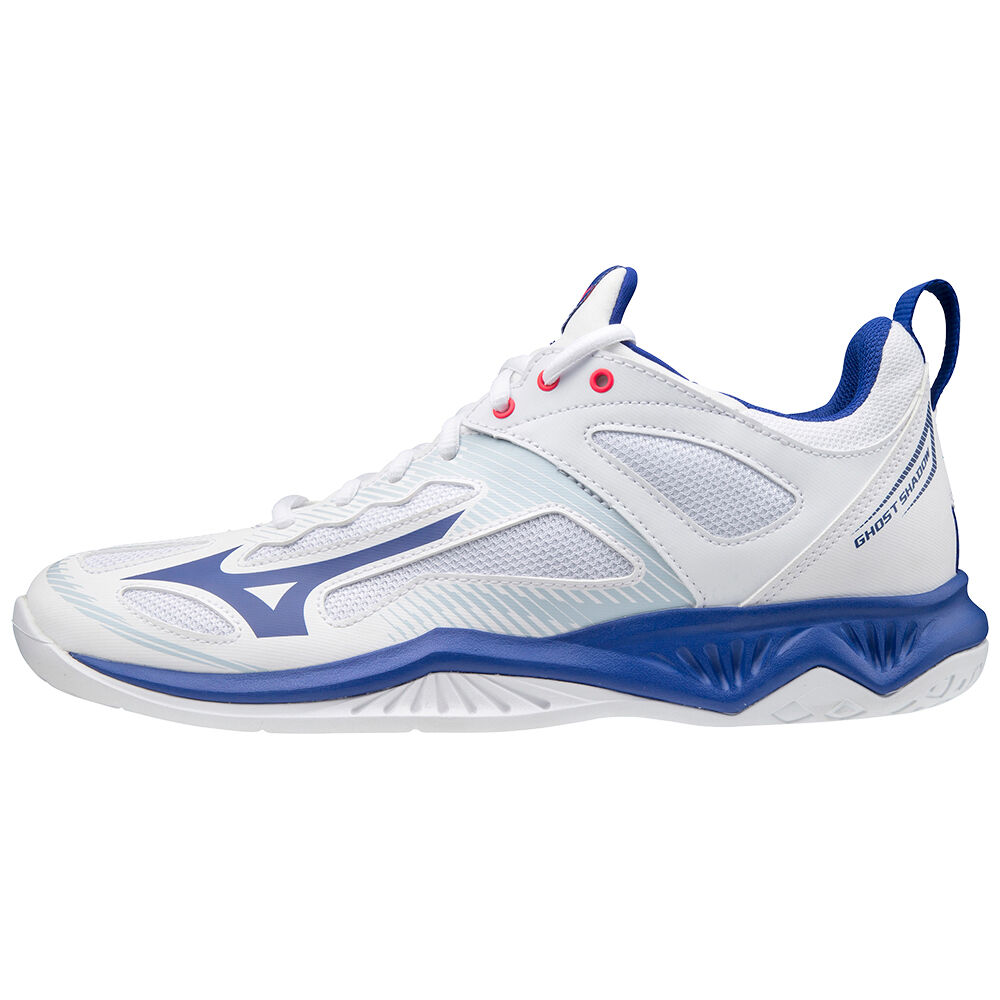 Panske Hadzanarske Tenisky Mizuno Ghost Shadow Biele/Modre/Ruzove Vypredaj XNEK31879